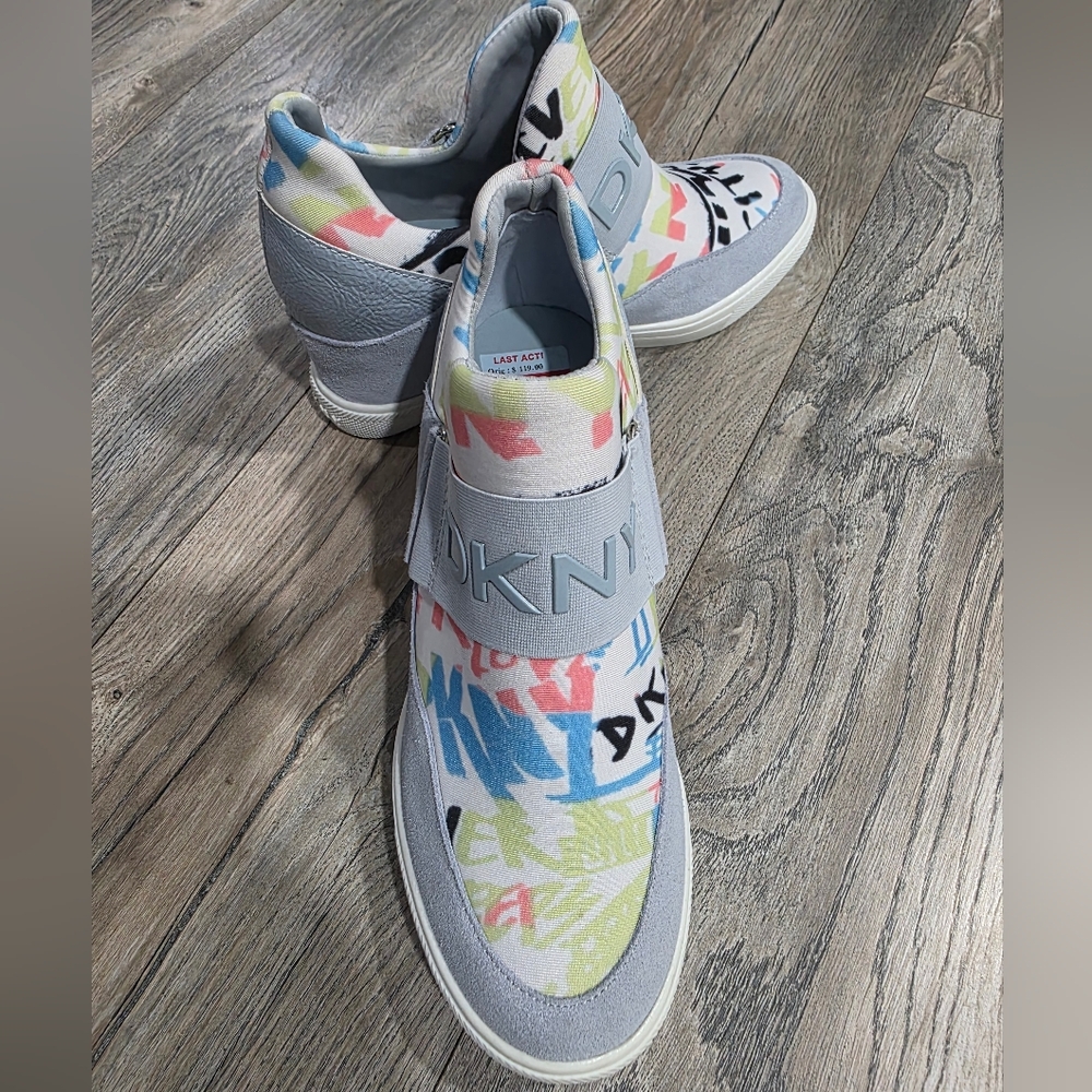 DKNY Women’s Cosmos Wedge Sneakers
